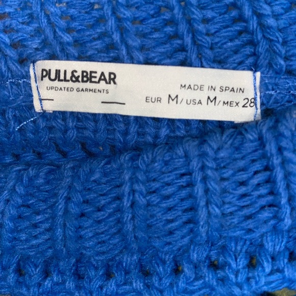 Pull and Bear Royal blue slightly cropped sweater - Picture 2 of 3